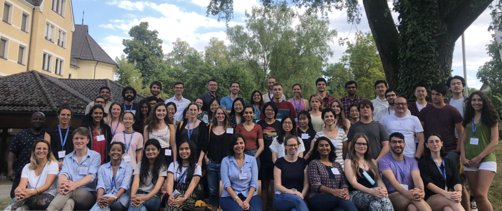 A group of PhD students during a retreat